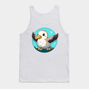 Cute Albatross Cartoon Design Tank Top